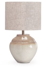 Signature Design by Ashley® L200204 Waldish - Metal Table Lamp - Cream / Beige