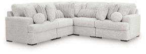 Signature Design by Ashley® PC59106S2 Cuddle Plush - 5-Piece Sectional - Arctic