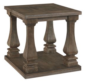 Ashley Furniture T776-3 Johnelle - Rectangular End Table - Gray