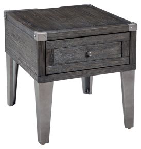 Signature Design by Ashley® T901-3 Todoe - Dark Gray - Rectangular End Table