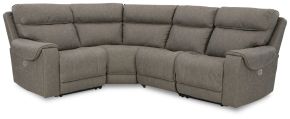 Signature Design by Ashley® 23501S6 Starbot - Fossil - 4-Piece Power Reclining Sectional