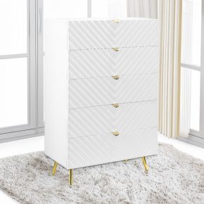 ACME BD01038A Gaines - Chest - White High Gloss