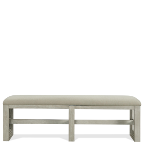Riverside Furniture 73444 Cascade - Upholstered Dining Bench - Dovetail
