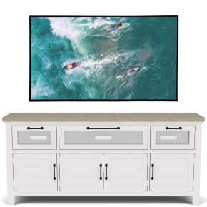Riverside Furniture 37240 Cora - Media Console - Cloud / Fog