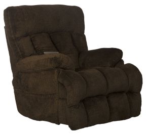 Catnapper 7647887-1804/39 Sterling - Power Headrest/Lumbar Power Lay Flat Recliner With Heat & Massage - Chocolate