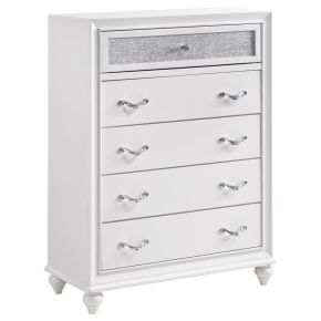 CoasterEveryday 205895 Barzini - 5-Drawer Bedroom Chest - White