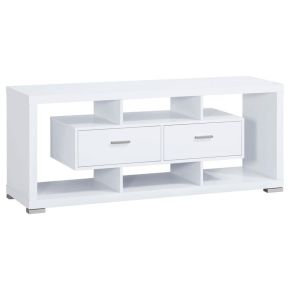 CoasterEssence 700113 Darien - 2-Drawer Engineered Wood TV Stand - White