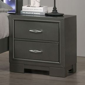 Furniture of America CM7416GY-N Alison - Nightstand - Dark Gray