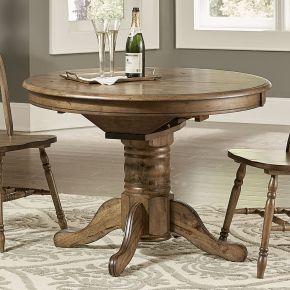 Liberty Furniture 186-T4257 Carolina Crossing - Oval Pedestal Table Top - Dark Brown
