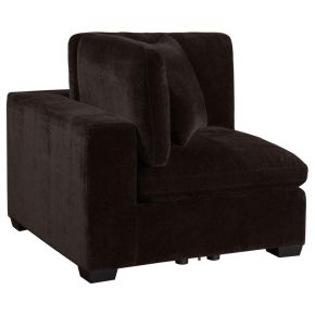 Coaster Fine Furniture 551465 Lakeview - Upholstered Corner Chair - Dark Chocolate