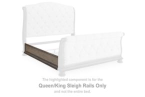Signature Design by Ashley® B944-97 Ardenfield - Queen/King Sleigh Rails - Light Brown