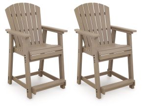 Signature Design by Ashley® PCP228-124 Seacliff Beach - Barstool (Set of 2) - Medium Brown