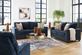 Signature Design by Ashley® 24303/38/35/25 Aviemore - 3 Pc. - Sofa, Loveseat, Rocker Recliner - Ink