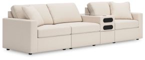 Signature Design by Ashley® 92103S28 Modmax - 4-Piece Sectional With Audio System Console - Oyster