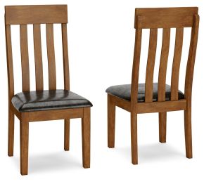 Signature Design by Ashley® D594-01 Ralene - Dining UPH Side Chair (Set of 2) - Medium Brown