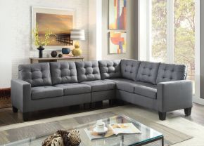 ACME 52760 Earsom - Sectional Sofa - Gray Linen