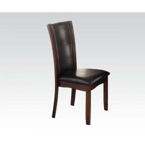 ACME 70504 Malik - Side Chair (Set of 2) - Espresso PU & Espresso