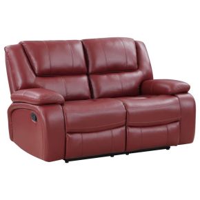 Coaster Fine Furniture 610242 Camila - Upholstered Motion Reclining Loveseat - Red