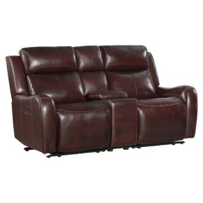 Intercon WW-LS-276DPR-RBN-C Wainwright - Dual-Power Loveseat - Reddish Brown