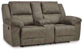 Signature Design by Ashley® 3720394 Laresview - Dbl Reclining Loveseat with Console - Fossil