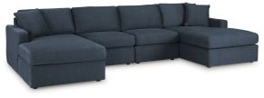 Signature Design by Ashley® 92121S19 Modmax - 4-Piece Sectional With Laf And Raf Corner Chaises - Ink