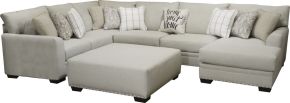 Jackson 447828-1605/38 Middleton Modular Sectional - Cocktail Ottoman - Cement