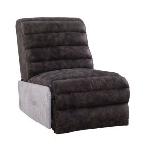 ACME 59941 Okzuil - Recliner - 2-Tone Gray Top Grain Leather & Aluminum