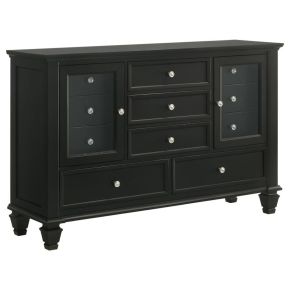 CoasterEssence 201323 Sandy Beach - 11-Drawer Dresser - Black