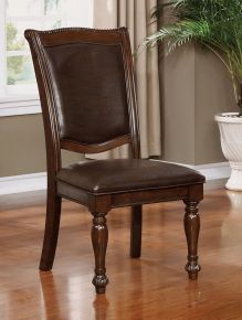 Furniture of America CM3350SC-2PK Alpena - Side Chair (Set of 2) - Brown Cherry / Espresso