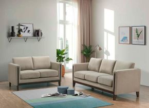 Coaster Fine Furniture 511101-S2 Islington - 2 Piece Upholstered Panel Arm Sofa Set - Taupe