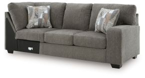 Signature Design by Ashley® PC4840549 Clarington - RAF Sofa With Corner Wedge - Greystone