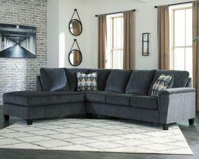 Millennium® by Ashley 83905/16/67 Abinger - Smoke - Left Arm Facing Chaise 2 Pc Sectional