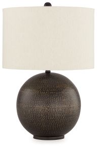 Ashley Furniture L207434 Hambell - Metal Table Lamp - Black / Gold Finish