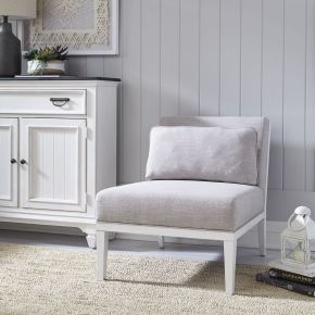Liberty Furniture 417-ACH15 Allyson Park - Upholstered Accent Chair - Wirebrushed White