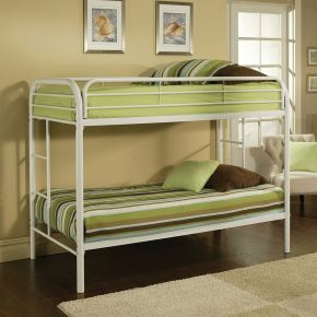 ACME 02188WH Thomas - Twin Over Twin Bunk Bed - White