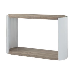 ACME LV02416 Zoma - Sofa Table - Oak & White High Gloss