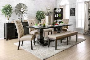 Furniture of America CM3840T-TABLE Nerissa - Dining Table - Antique Black