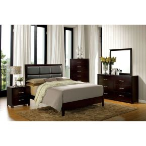 Furniture of America CM7868EK-BED Janine - Eastern King Bed - Espresso
