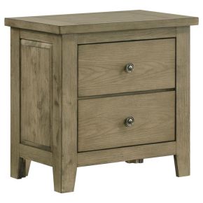 Coaster Fine Furniture 207532 Hazlewood - 2-Drawer Nightstand Bedside Table - Vineyard Oak