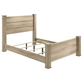 Coaster Fine Furniture 225101KEB1 Oakglen - King Headboard, Footboard & Slats, Box 1 of 2 - Weathered Oak