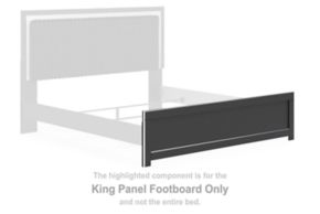 Signature Design by Ashley® PCB3380-56 Zuraleus - King Panel Footboard - Black