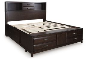 Signature Design by Ashley® B479B7 Vanmore - California King Storage Bed - Dark Brown