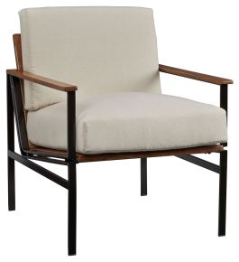 Ashley Furniture A3000271 Tilden - Ivory / Brown - Accent Chair