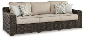 Signature Design by Ashley® P784-838 Coastline Bay - Sofa With Cushion - Brown