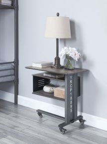 ACME AC00362 Cargo - Accent Table - Gunmetal
