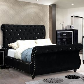 Furniture of America CM7128BK-CK-BED-VN Noella - California King Bed - Black