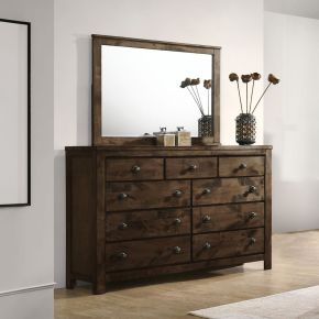 New Classic 00-1334-DM New Classic 00-1334-DM Blue Ridge - Dresser & Mirror - Dark Brown