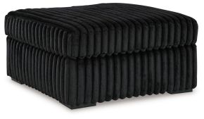 Signature Design by Ashley® 9810308 Midnight-Madness - Oversized Accent Ottoman - Onyx
