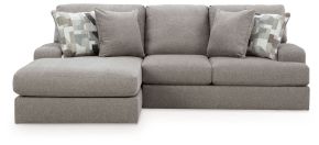 Benchcraft® 84704S1 Lindon - 2-Piece Sectional With LAF Corner Chaise - Smoke