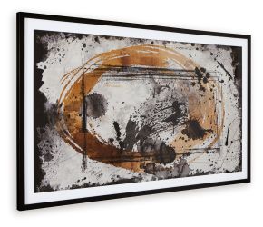 Ashley Furniture A8000374 Clefting - Wall Art - Black / Caramel / Tan
